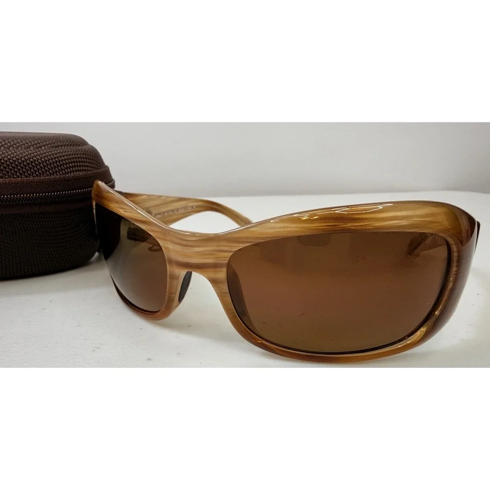 Maui Jim Hibiscus MJ 134-22 Polarized Wrap Sunglasses Set